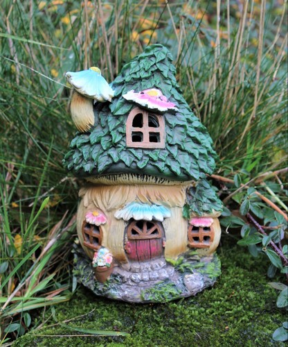 Garden ornament fairy blue - garden,