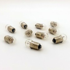 10 x Autolamps 101 6 Volt Screw Car Dashboard Instrument Panel Bulb 6v 0.6w MES