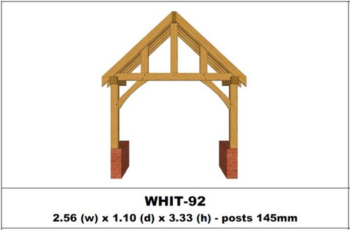 European oak porch - european, kits