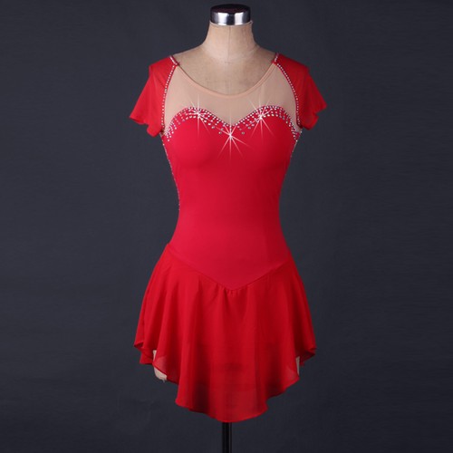 Girl ice skating - dress, lycra