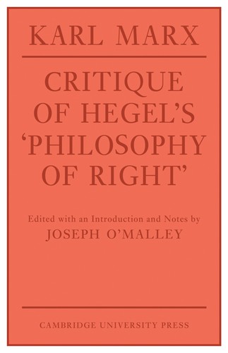 Critique hegel s - critique, hegel's
