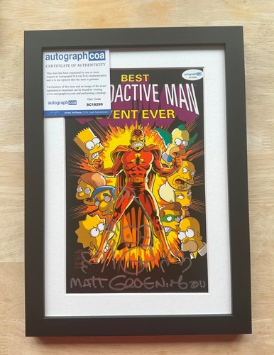 Matt groening signed simpsons - matt,