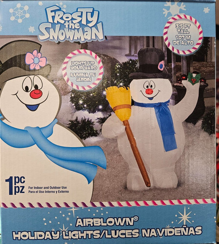 Gemmy 5ft tall frosty - gemmy,