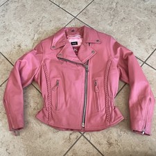 Vintage Pink Womens Leather Sz
