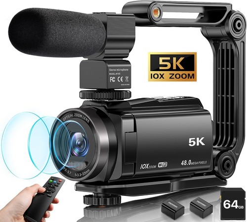 Video camera camcorder 10x - 5k,