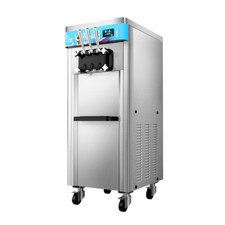 Commercial Triple Head Soft Ice Cream Machine 25L/h, Copper Tube - D425PRO