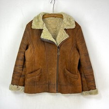 Sheepskin leather jacket - leather,