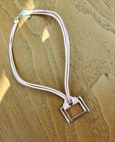 Next silver square pendant - next,