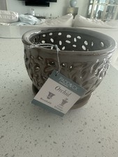 NWT Paddock orchid pots with holes ceramic