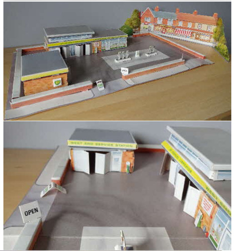 1960 garage card model - garage,