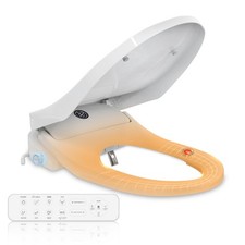 Electric Smart Toilet Seat Heated Seat Warm Air Drying Self-cleaning Nigntlight