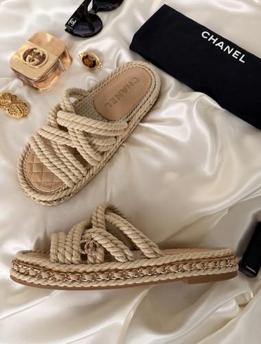 Chanel beige rope - cc,