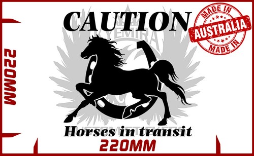 Caution horses transit - caution,