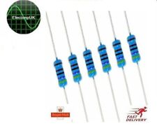 5 Pcs. 1 WATT METAL FILM RESISTORS. +/- 1%. 135 VALUES. 0.1R -10M. FAST DELIVERY