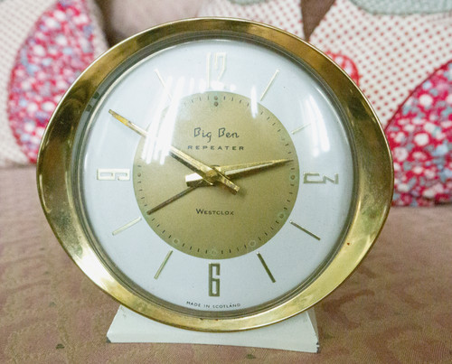 Vintage alarm clock westclox - vintage,