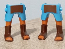 PLAYMOBIL X2 BLUE LEGS BROWN