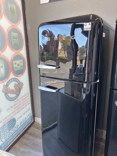 Black smeg fridge freezer - smeg,