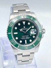 Rolex Hulk Submariner Date 116610LV 40mm Green Dial Ceramic Bezel Papers 2013