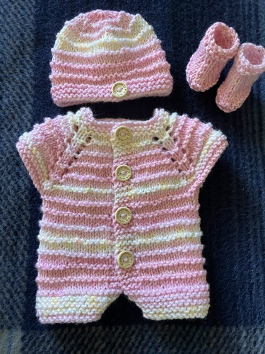 Hand knitted dolls clothes - hand,
