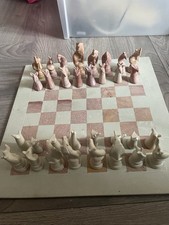 African Soapstone Chess Board