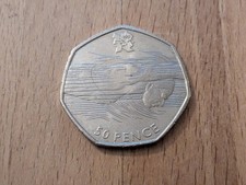 UNITED KINGDOM 50 PENCE 2012- OLYMPIC GAMES SWIMMING VGC