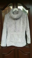 F&F GREY FLUFFY ROLL NECK