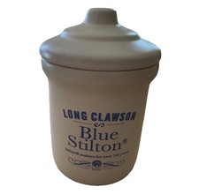 Long Clawson Blue Stilton Cheese Stoneware Lidded Pot London Pottery 
