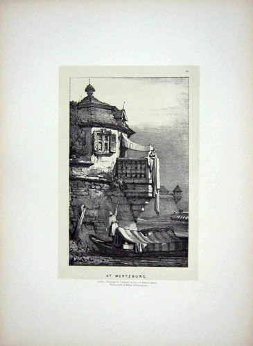 Original old antique print - original,
