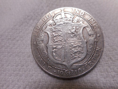 1910 edward vii silver half - 1910,