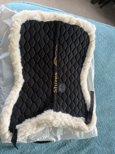 Shires half pad black - half, in