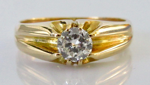 Gold diamond ring - gold,