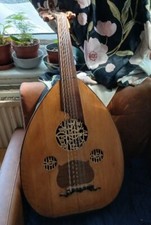 Iraqi oud, ud, lute by Najem aboud 1983, music instrument 