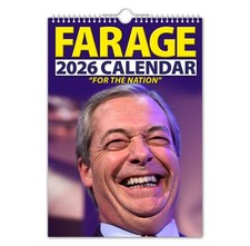 2026 Calendar - Nigel Farage - Funny / Quirky / Christmas / Birthday
