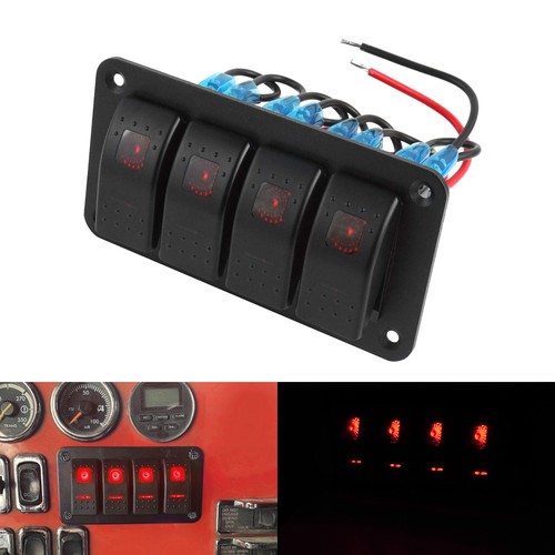 Gang waterproof red led - waterproof,
