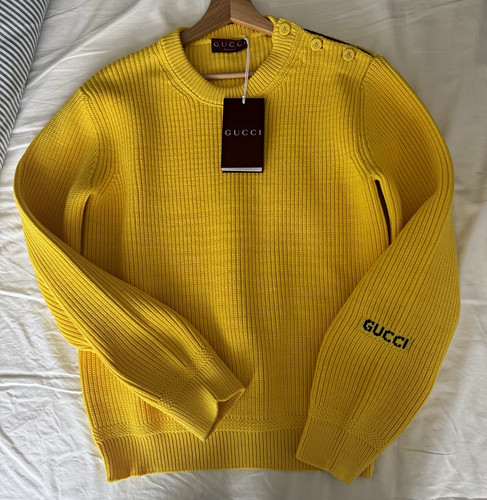 Gucci yellow crew - gucci,