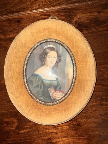 Antique miniature portrait - antique,