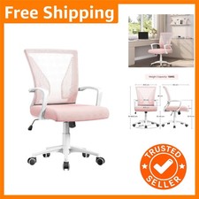 Elegant Pink Ergonomic Chair