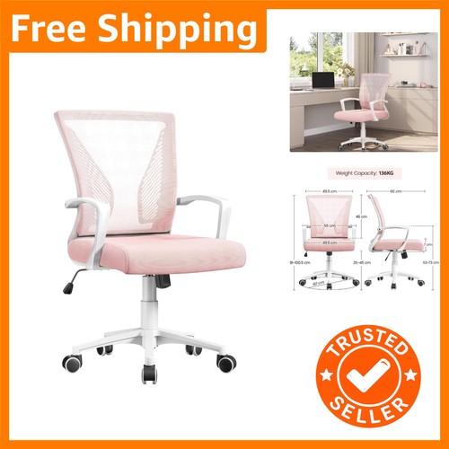 Elegant pink ergonomic chair - elegant,