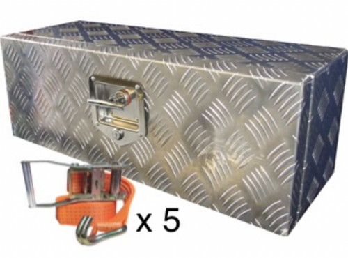 Aluminium trailer strap box - trailer,