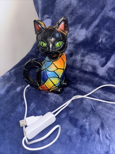 Usb led black cat - night, light