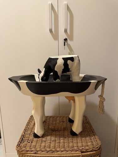 Vintage folk art - vintage, cow