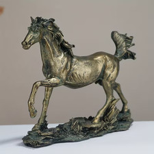 Vintage Bronze Horse Statue