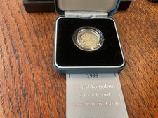 1998 UNITED KINGDOM Silver proof One pound collecters coin. MINT.
