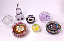 7 GLASS PAPERWEIGHTS INCLUDING CAITHNESS