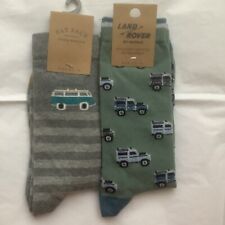 2 x Men's Fat Face Socks (Campervan & Land Rover) UK 6.5-9