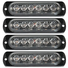 4X Orange LED Car Emergency