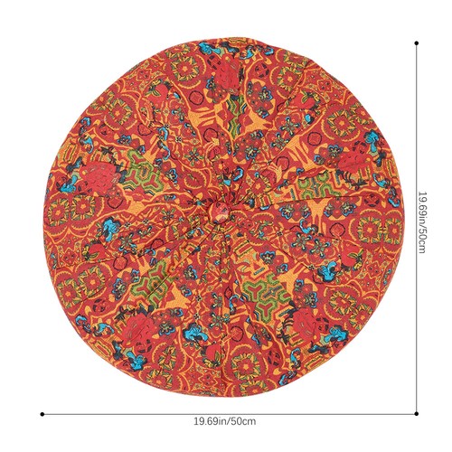 Vintage moroccan tatami round - vintage,