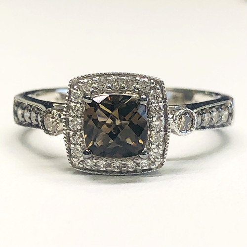 Vian 14k white gold smoky - le,