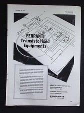 Original 1960 Advert Ferranti