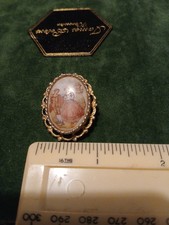 Limoges Style Cameo Brooch